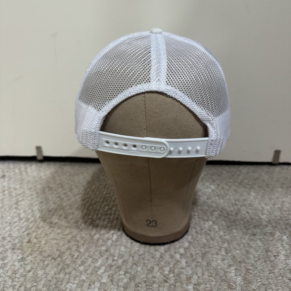 Georgia On My Mind Masters Men's Trucker White Hat Mesh Adjustable OSFA - Picture 7 of 11